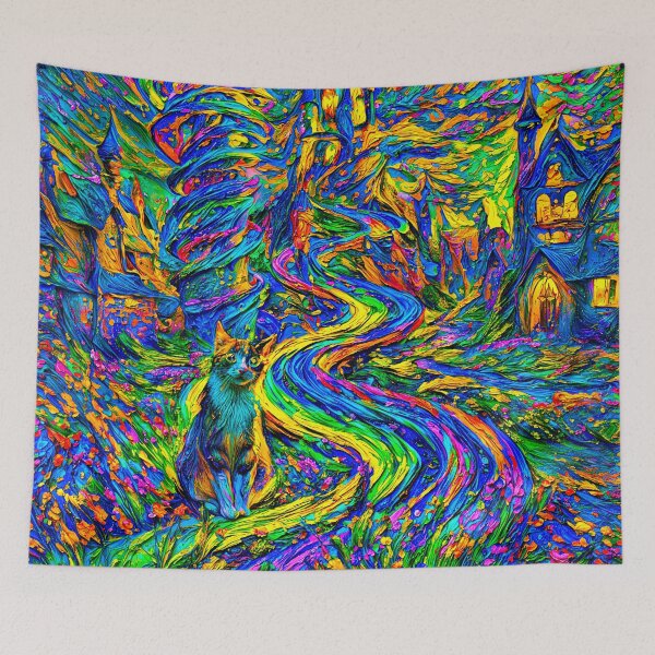 Item preview, Path of Light through the Painted Village designed and sold by blackhalt.