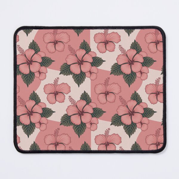 Item preview, Pink Preppy hibiscus floral designed and sold by CandyVenom.