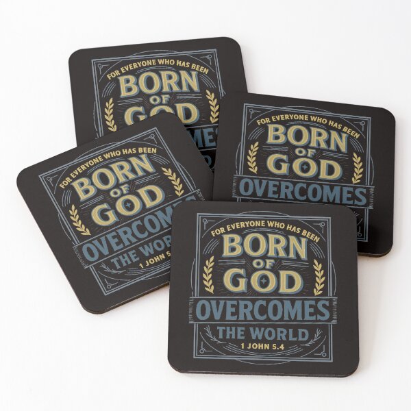 Item preview, 1 John 5:4 Born of God Overcomes the World designed and sold by SimplySelim.