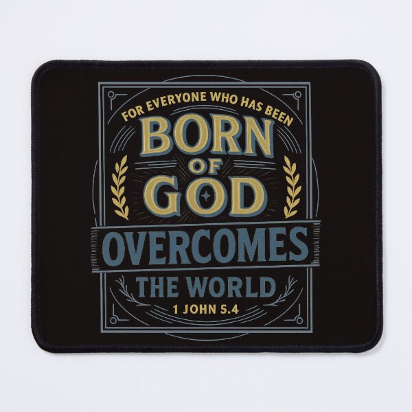 Item preview, 1 John 5:4 Born of God Overcomes the World designed and sold by SimplySelim.