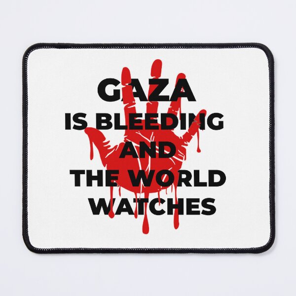 Item preview, Gaza Is Bleeding – And The World Watches designed and sold by Tee-Show.