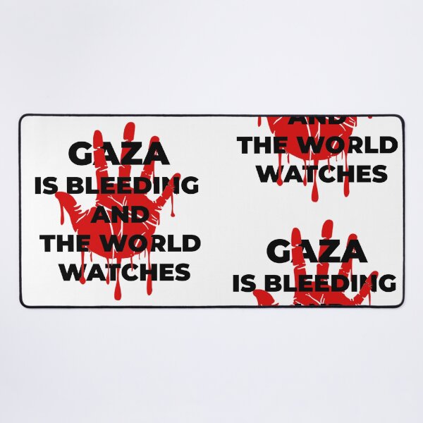 Item preview, Gaza Is Bleeding – And The World Watches designed and sold by Tee-Show.