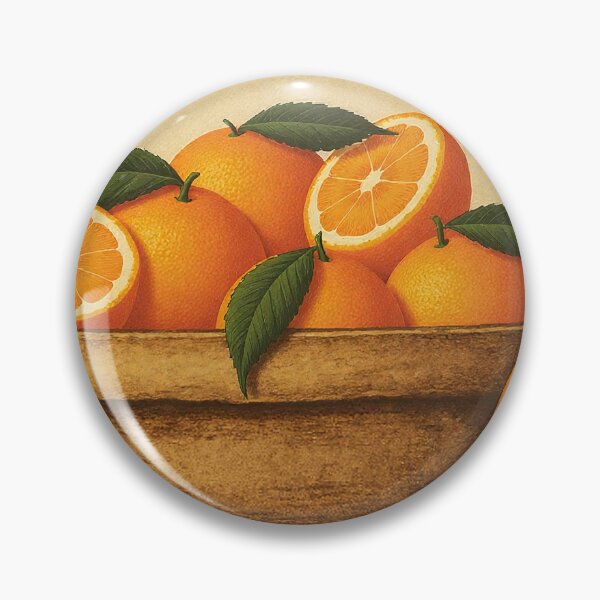Item preview, Retro Orange Fruit Sticker Label designed and sold by Wordsmith-Wear.