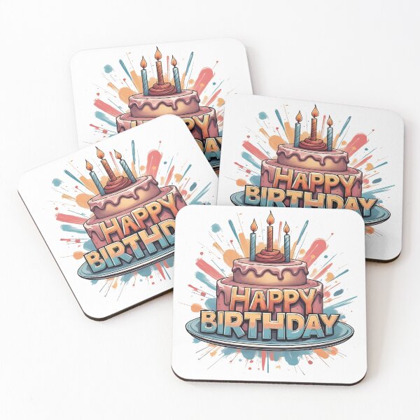 Item preview, Happy Birthday – Colorful Birthday Cake designed and sold by Philtertuete.