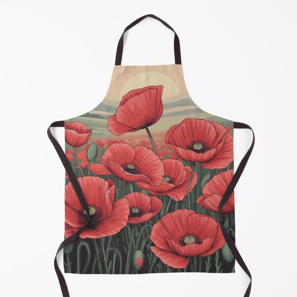 Item preview, "red poppies surrealism". designed and sold by Lilashakti ⭐️ ⭐️ ⭐️ ⭐️ ⭐️.