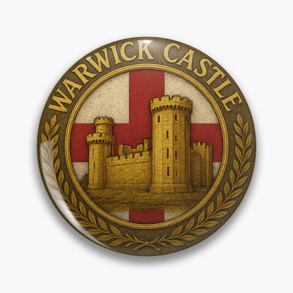 Item preview, Warwick Castle Crest Medieval English Heritage Emblem designed and sold by historyandmore.