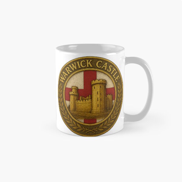 Item preview, Warwick Castle Crest Medieval English Heritage Emblem designed and sold by historyandmore.