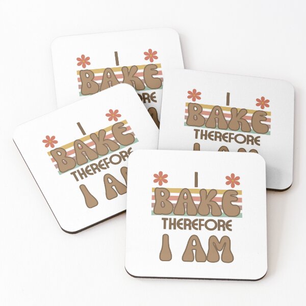 Item preview, I Bake Therefore I Am designed and sold by LightenUpGoods.