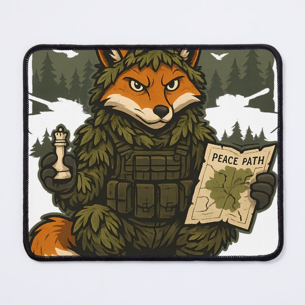 Item preview, Brains Over Bombs – ShadowFox Outsmarts War designed and sold by ShadowFoxStudio.