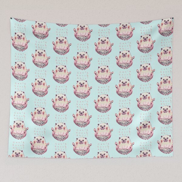Item preview, Cute Hedgehog Illustration – Can’t Touch This Funny Animal Art for Stickers and T-Shirts designed and sold by Pandositive.