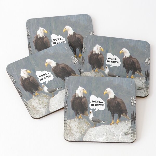 Item preview, Funny Seagull and Eagles Birds of Prey Joke designed and sold by SandyMDesigns.