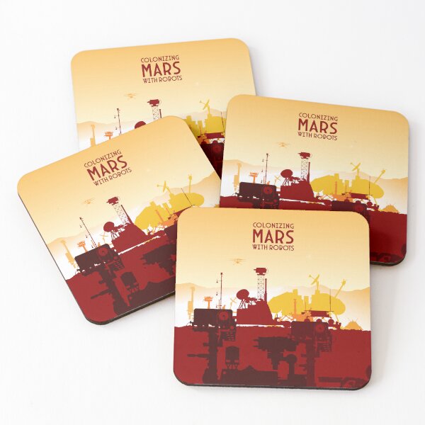Item preview, Colonizing Mars (With robots) (Pop) designed and sold by BGALAXY.