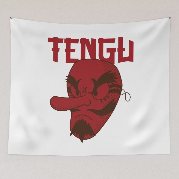 Item preview, Tengu - Traditional Japanese Mask designed and sold by salvaverde.