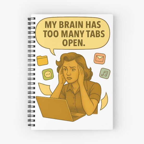 Item preview, My Brain Has Too Many Tabs Open designed and sold by Nuvijo.