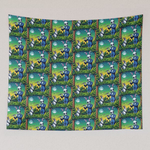 Item preview, cute bunny and alien designed and sold by Dogandesighn.