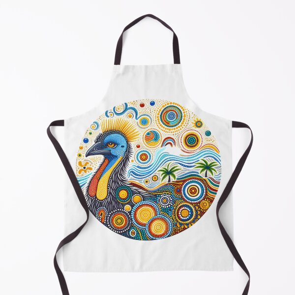 Item preview, Vibrant Colourful Cassowary Bird - By heidiannemorris © designed and sold by FOLK ART FUSION by heidiannemorris.