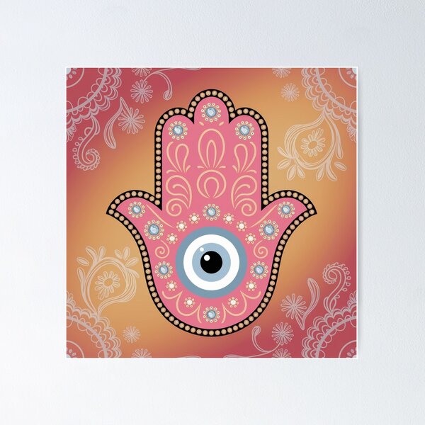 Item preview, Pink Hamsa boho designed and sold by CandyVenom.