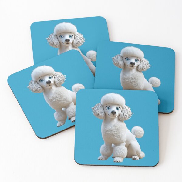 Item preview, Claymation Style White Poodle | Stop Motion Dog designed and sold by PumagirlDigital.