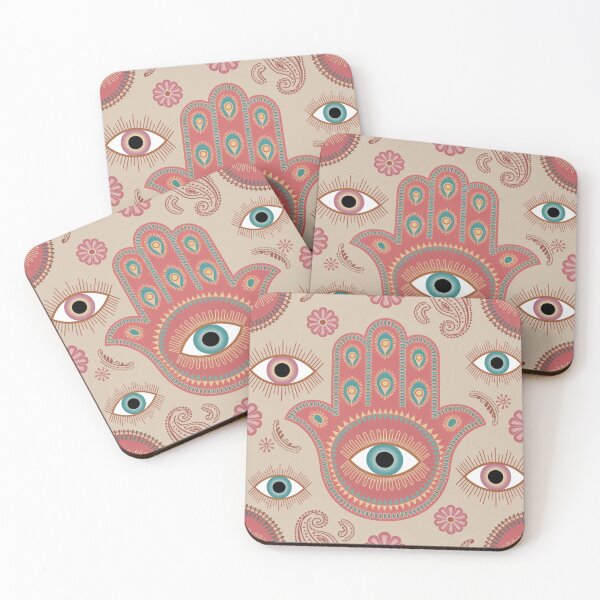 Item preview, Pink Hamsa paisely designed and sold by CandyVenom.