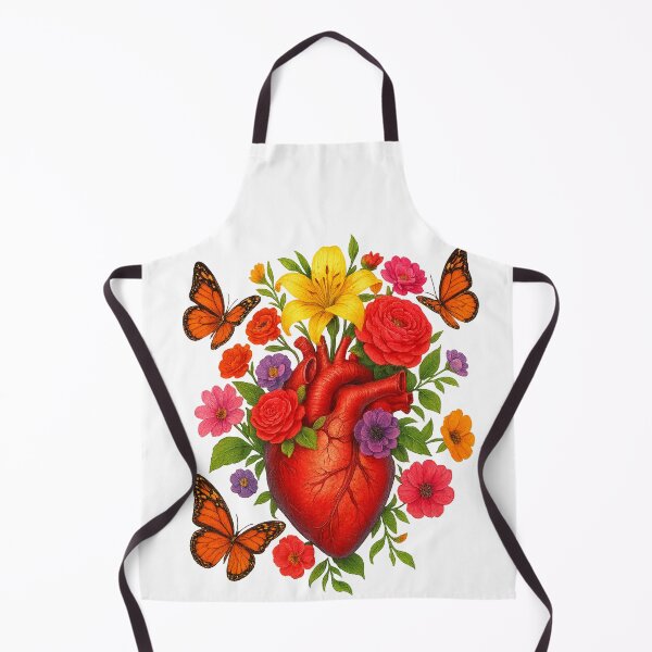 Item preview, Heart in Bloom – Anatomical Heart & Floral Art designed and sold by bloria.