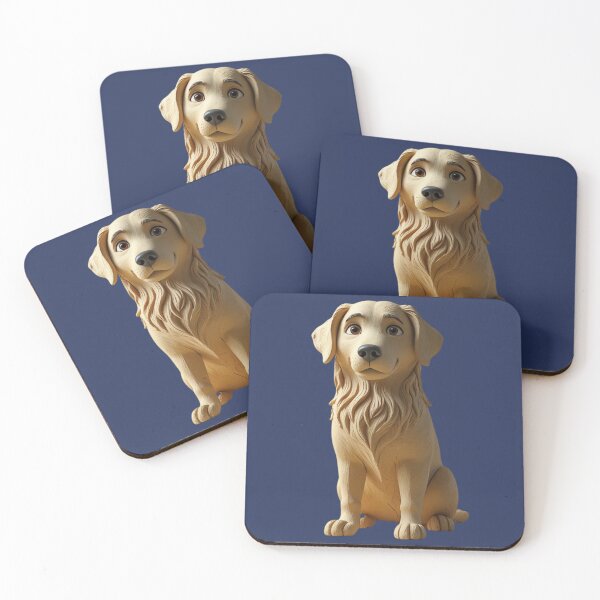 Item preview, Claymation Style Golden Retriever | Stop Motion Dog designed and sold by PumagirlDigital.
