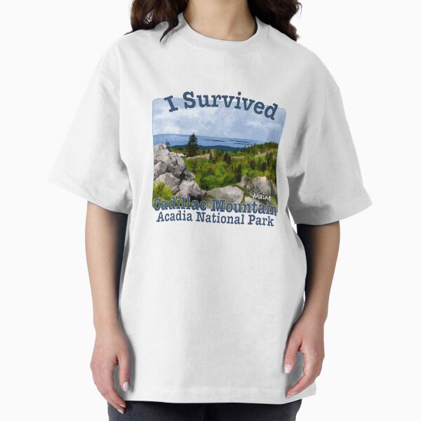 Item preview, I Survived Cadillac Mountain, Acadia National Park Maine designed and sold by MMc Buck.
