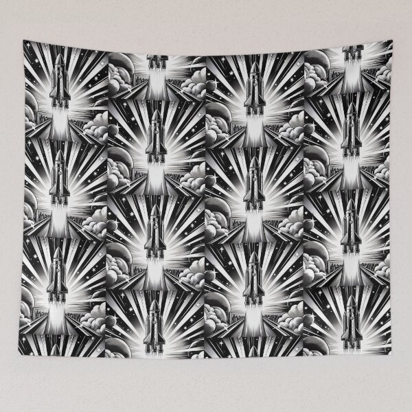 Item preview, Blackwhite space shuttle  designed and sold by Dogandesighn.