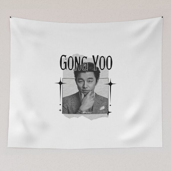 Item preview, Gong Yoo Korean Drama Actor Monochrome Black and White Collage Art Design designed and sold by HELL0WBELLO.