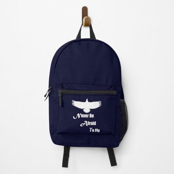 Item preview, Never Be Afraid To Fly Eagle Quote White designed and sold by SandyMDesigns.