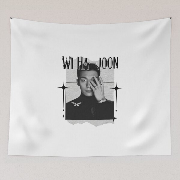 Item preview, Wi Ha-joon Korean Drama Actor Monochrome Black and White Collage Art Design designed and sold by HELL0WBELLO.