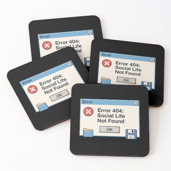 Item preview, Error 404: Social Life Not Found designed and sold by EuropeanPrints.