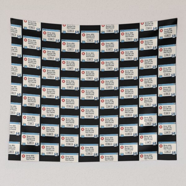Item preview, Error 404: Social Life Not Found designed and sold by EuropeanPrints.