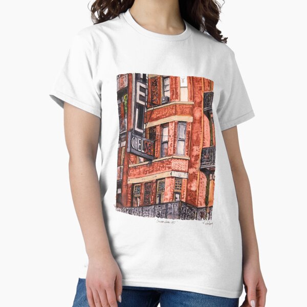 Aperçu de l'œuvre Hôtel Chelsea – Hommage à l'aquarelle d'un monument légendaire de New York créée et vendue par RickLongArt.