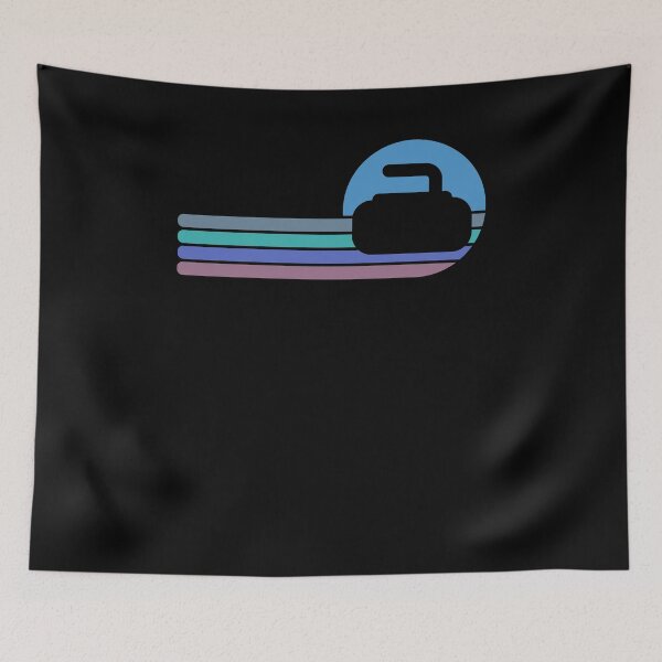 Item preview, Curling player Retro sunset cool winter Curling Team/fans designed and sold by snowry.