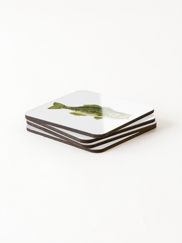 Thumbnail 4 of 5, Coasters (Set of 4), Largemouth Bass designed and sold by Reeseworks.