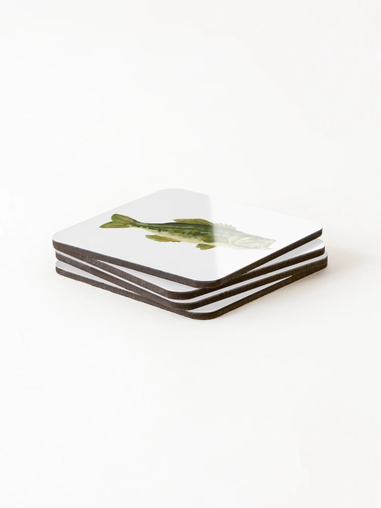 Thumbnail 4 of 5, Coasters (Set of 4), Largemouth Bass designed and sold by Reeseworks.