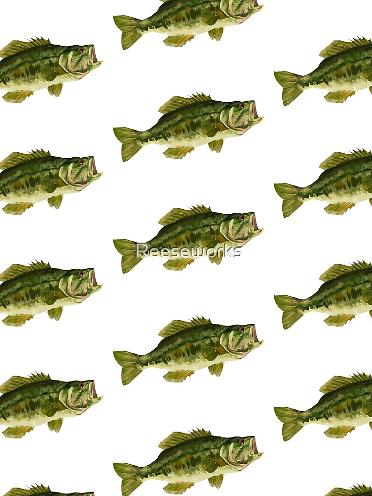 Thumbnail 3 of 3, Scarf, Largemouth Bass designed and sold by Reeseworks.