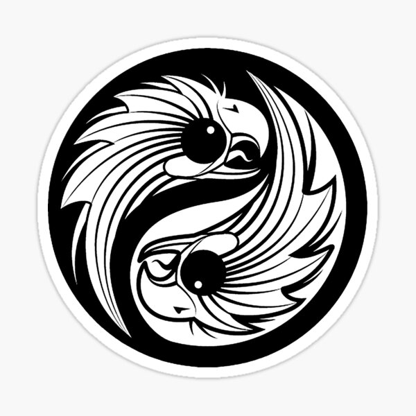 Item preview, Yin Yang Eagle Freedom and Balance Symbol Art designed and sold by SandyMDesigns.