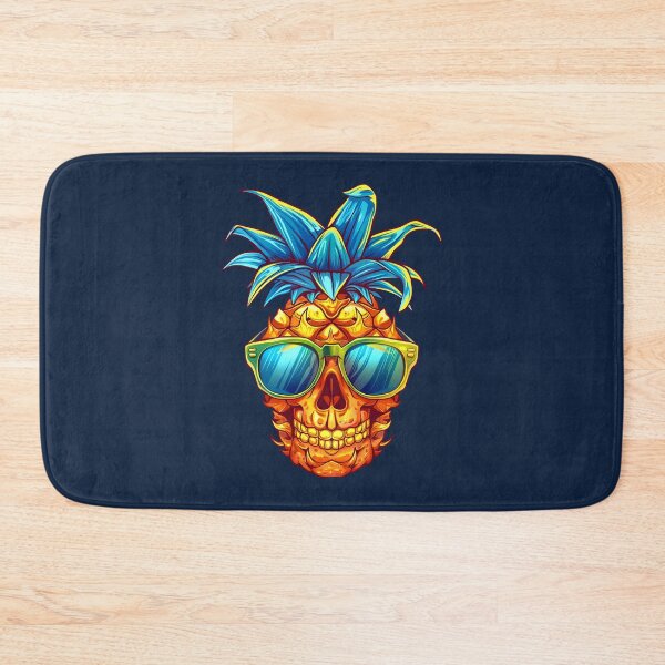 Item preview, Retro Pineapple Skull with Sunglasses - Summer Vibes Art designed and sold by Parkerzz.