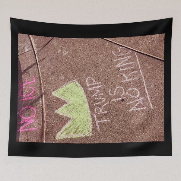 Item preview, NO ICE, TRUMP IS NO KING – Chalk Protest at the Capitol designed and sold by aadventures.