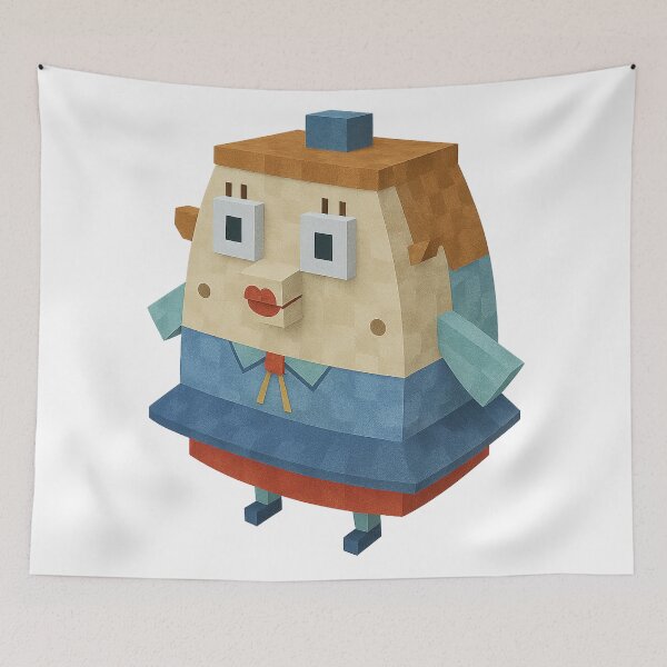 Item preview, Spongebob - Minecraft-Style Penelope "Poppy" Puff / Mrs Puff designed and sold by DibujandoPorfa.