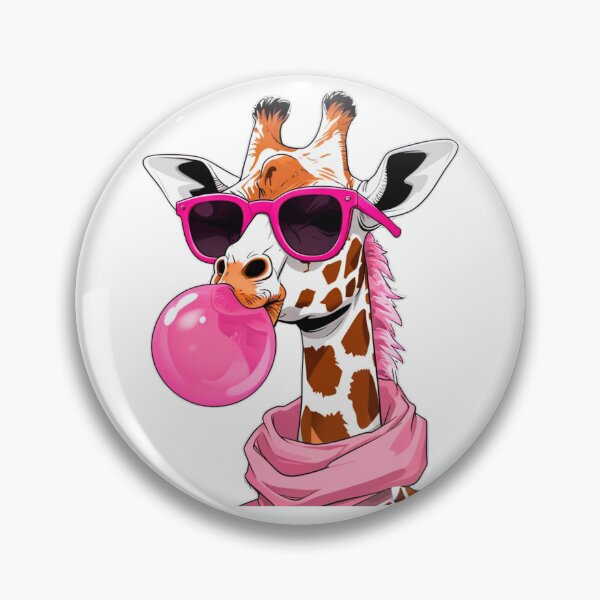 Item preview, Cool Giraffe Bubblegum Pink Sunglasses Art designed and sold by JerdbordinShop.