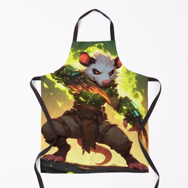 Item preview, Assassin Possum in a Fiery Action Pose designed and sold by Chibi's & Coffee.