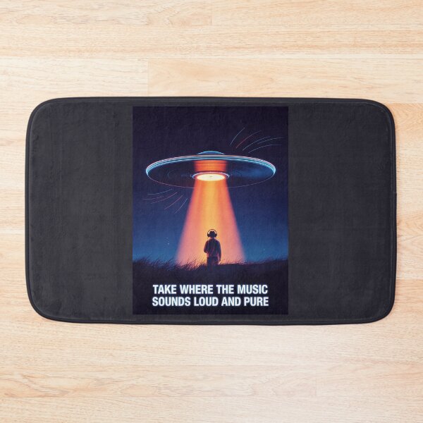 Item preview, Vinyl Record abduction UFO Poster for Music Lovers designed and sold by paulo silveira.
