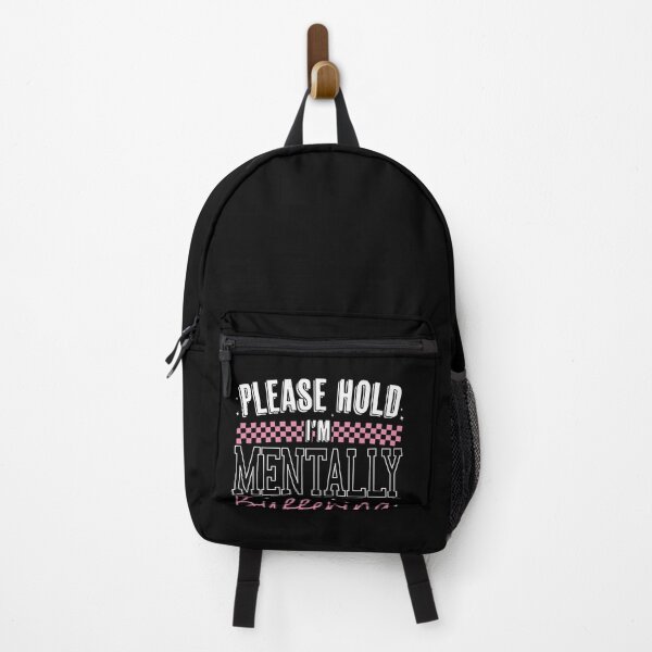 Item preview, Please Hold I'm Mentally Buffering Design, Funny Mental Health Sarcastic Quote designed and sold by Run to Creations.