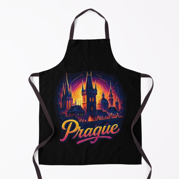 Item preview, Prague capital Czech Republic silhouette gift designed and sold by Pineapple-Tree.