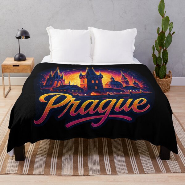 Item preview, Prague capital Czech Republic silhouette gift designed and sold by Pineapple-Tree.