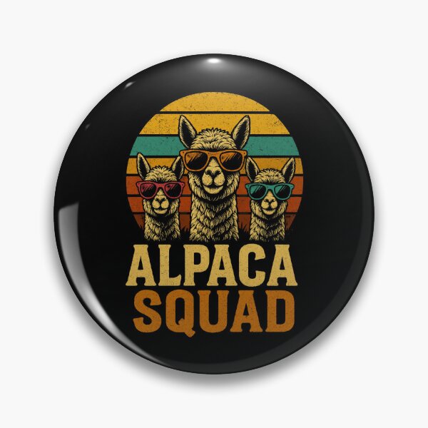 Item preview, Retro Funny Alpaca Squad Cool Sunglasses designed and sold by JerdbordinShop.