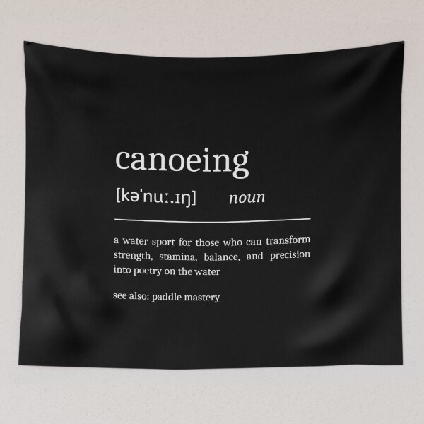 Item preview, Canoeing Definition Motivational Canoe designed and sold by StrideSuccess.