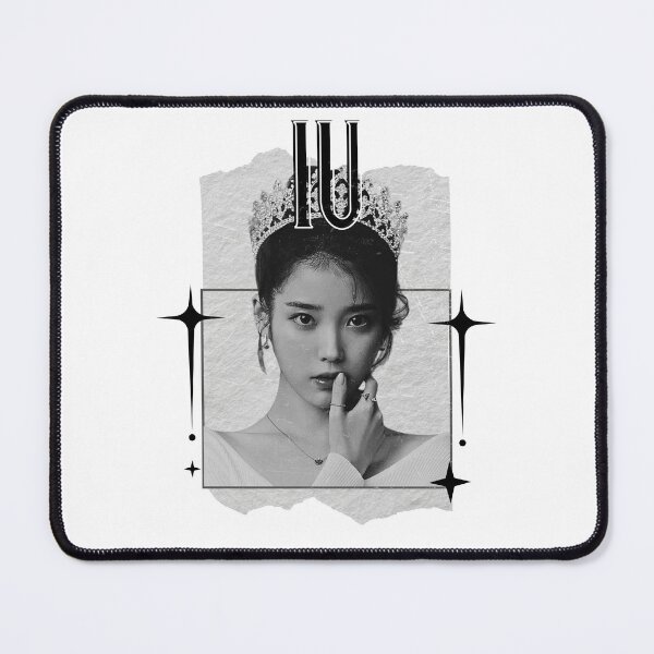 Item preview, IU Korean Solo Singer Retro Elegance in Monochrome Black and White Collage Art designed and sold by HELL0WBELLO.
